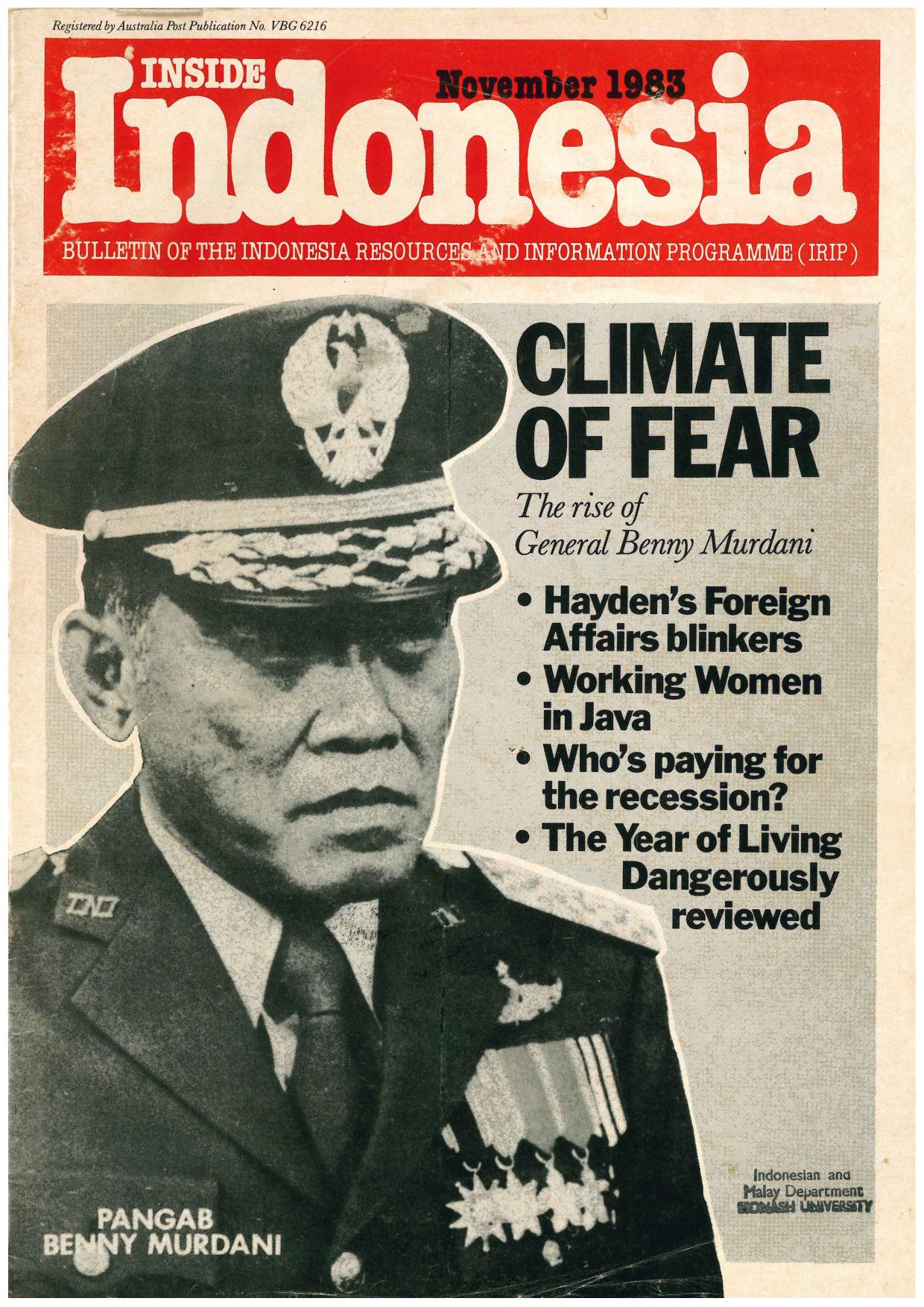 A gallery of Inside Indonesia magazine covers, 1983-2007